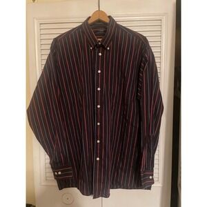 Burberry London Men's Striped Button Down Dress Shirt XL Made in USA